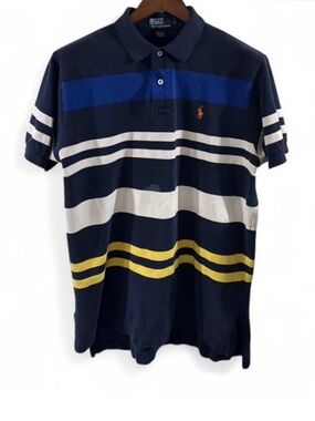 Men’s Polo Ralph Lauren Stripes Polo Shirt Size Large